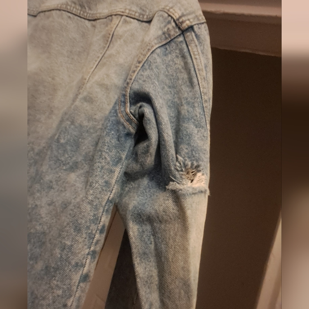 Celebrity Pink Distressed Denim Jacket - Picture 6 of 6